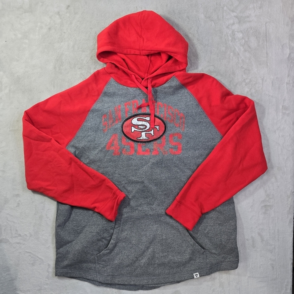 Fanatics 49ers Red And Gray Pullover Hoodie Sz 3XL